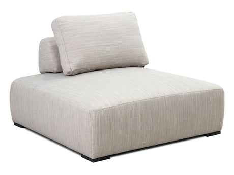 Nico Beige Outdoor Square Lounge Chair - Ornate Home