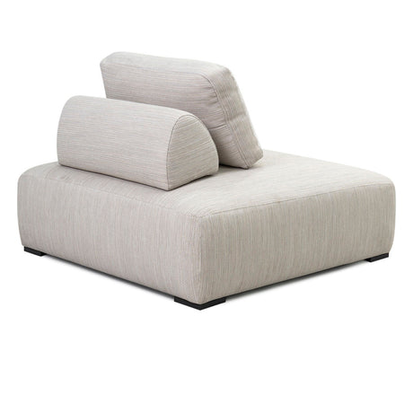 Nico Beige Outdoor Square Lounge Chair - Ornate Home