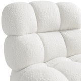 Nico Roz Cerused/White/Cream Fabric Swivel Chair - Ornate Home