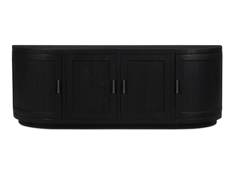 Nicola Black Media Cabinet - Ornate Home