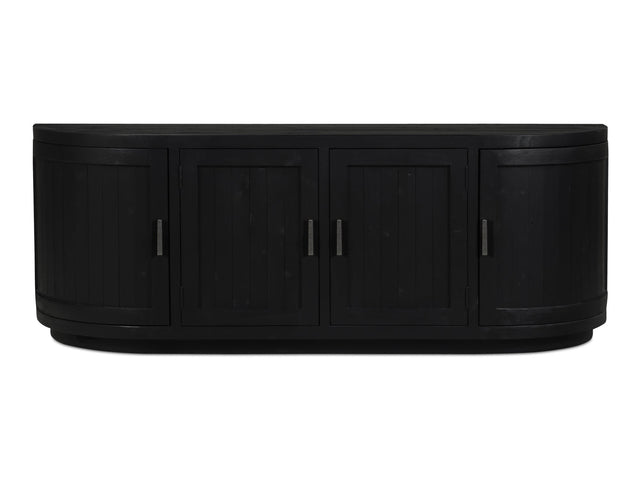 Nicola Black Media Cabinet - Ornate Home