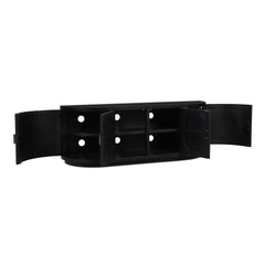 Nicola Black Media Cabinet - Ornate Home