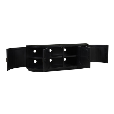 Nicola Black Media Cabinet - Ornate Home