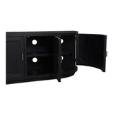 Nicola Black Media Cabinet - Ornate Home