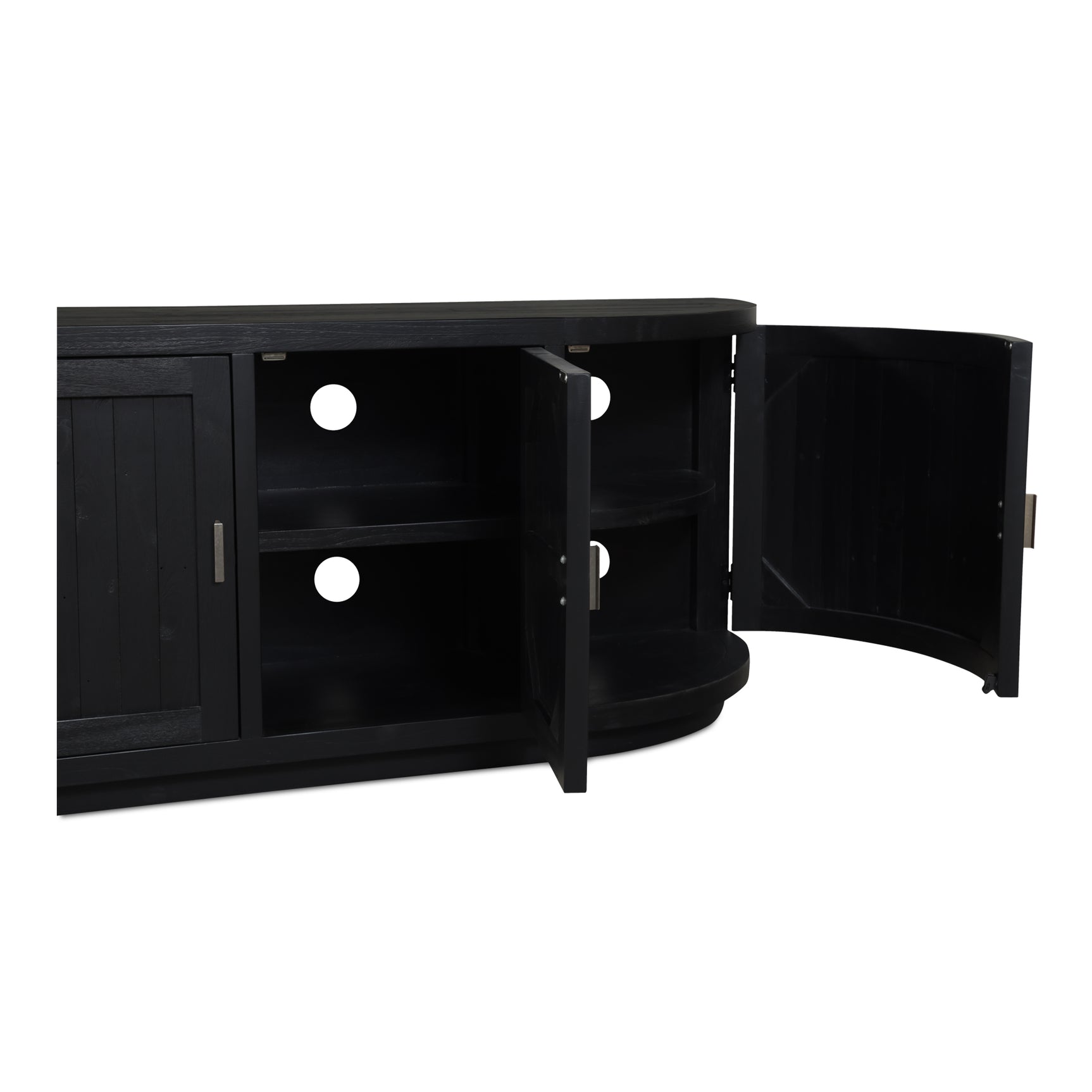 Nicola Black Media Cabinet - Ornate Home