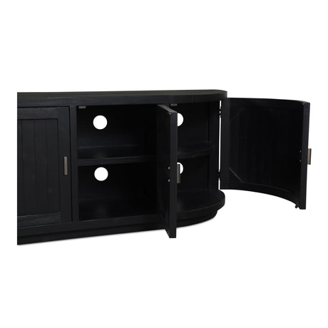 Nicola Black Media Cabinet - Ornate Home