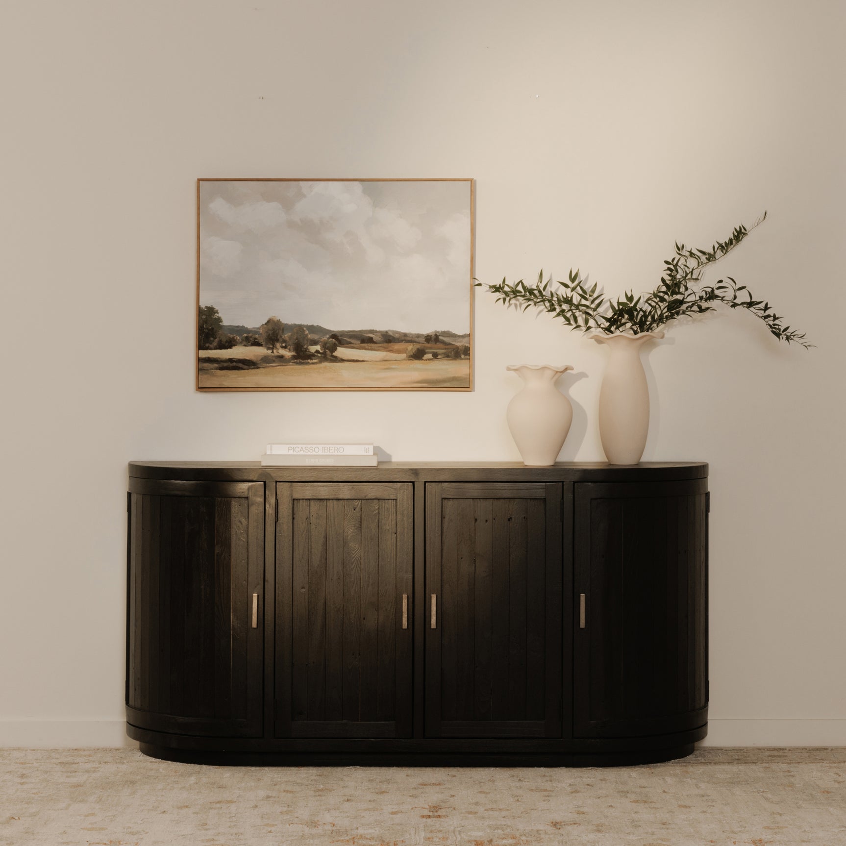 Nicola Black Sideboard - Ornate Home