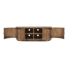 Nicola Natural Media Cabinet - Ornate Home