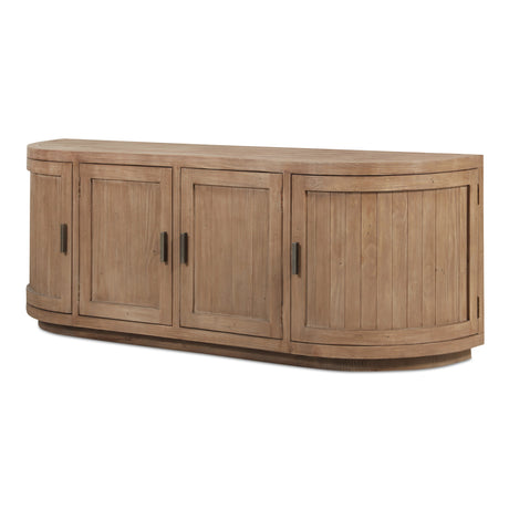 Nicola Natural Media Cabinet - Ornate Home