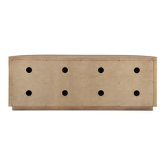Nicola Natural Media Cabinet - Ornate Home