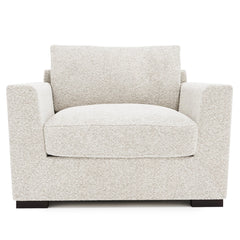 Nicolette Mocha Chair 1/2 Without Pillows - Ornate Home