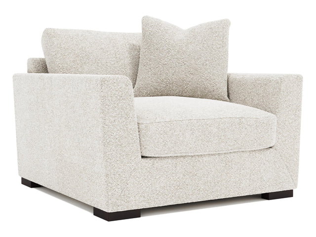 Nicolette White/Cream Fabric Chair 1/2 - Ornate Home