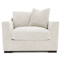 Nicolette White/Cream Fabric Chair 1/2 - Ornate Home