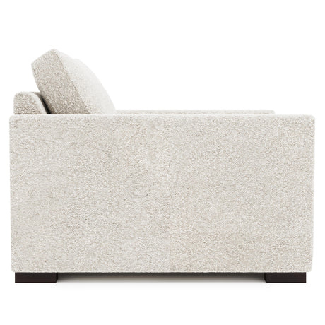 Nicolette White/Cream Fabric Chair 1/2 - Ornate Home