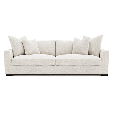 Nicolette White/Cream Fabric Sofa - Ornate Home