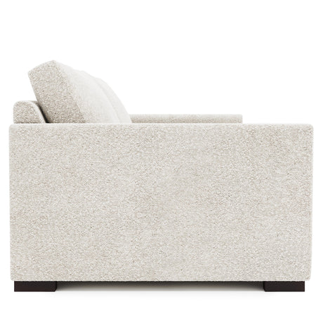 Nicolette White/Cream Fabric Sofa - Ornate Home