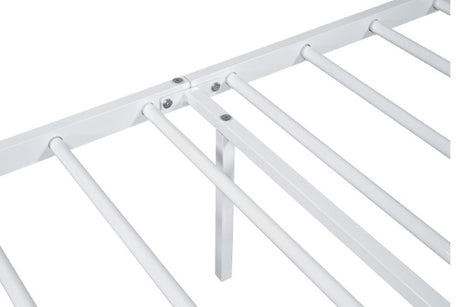 Nicoli White Full Metal Bed - Ornate Home