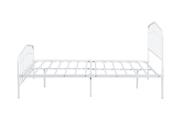 Nicoli White Full Metal Bed - Ornate Home