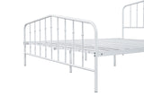 Nicoli White Full Metal Bed - Ornate Home