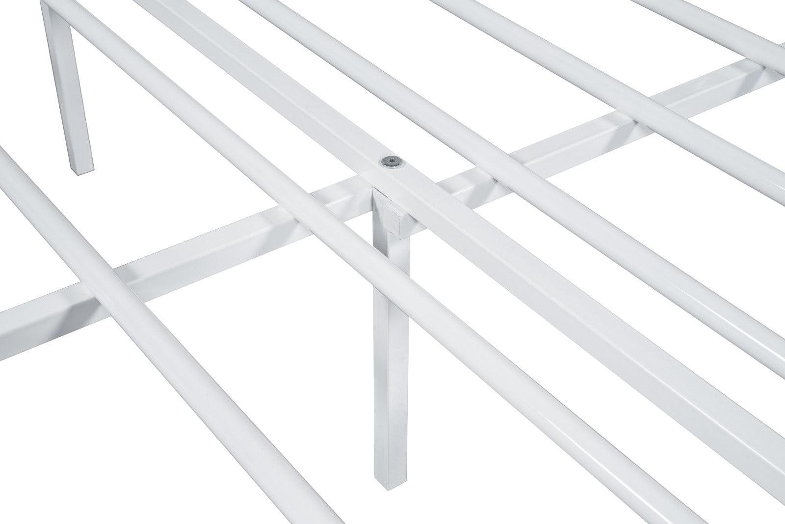 Nicoli White Full Metal Bed - Ornate Home