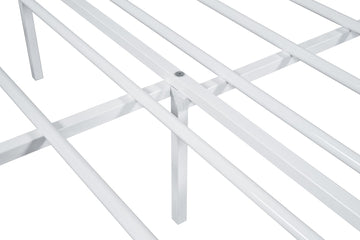 Nicoli White Full Metal Bed - Ornate Home