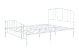 Nicoli White Full Metal Bed - Ornate Home