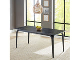 Nicoya Black Stone Top Rectangular Dining Table - Ornate Home