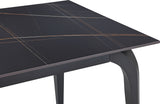 Nicoya Black Stone Top Rectangular Dining Table - Ornate Home