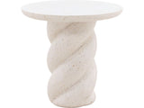 Nidia Ivory Outdoor Side Table - Ornate Home