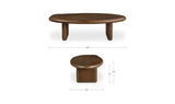 Niels Ash Stained Walnut Large Coffee Table - Ornate Home