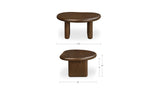 Niels Ash Stained Walnut Small Coffee Table - Ornate Home