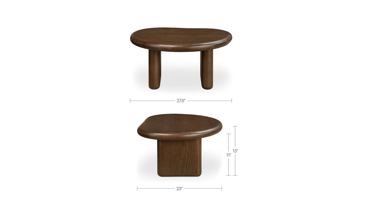 Niels Ash Stained Walnut Small Coffee Table - Ornate Home