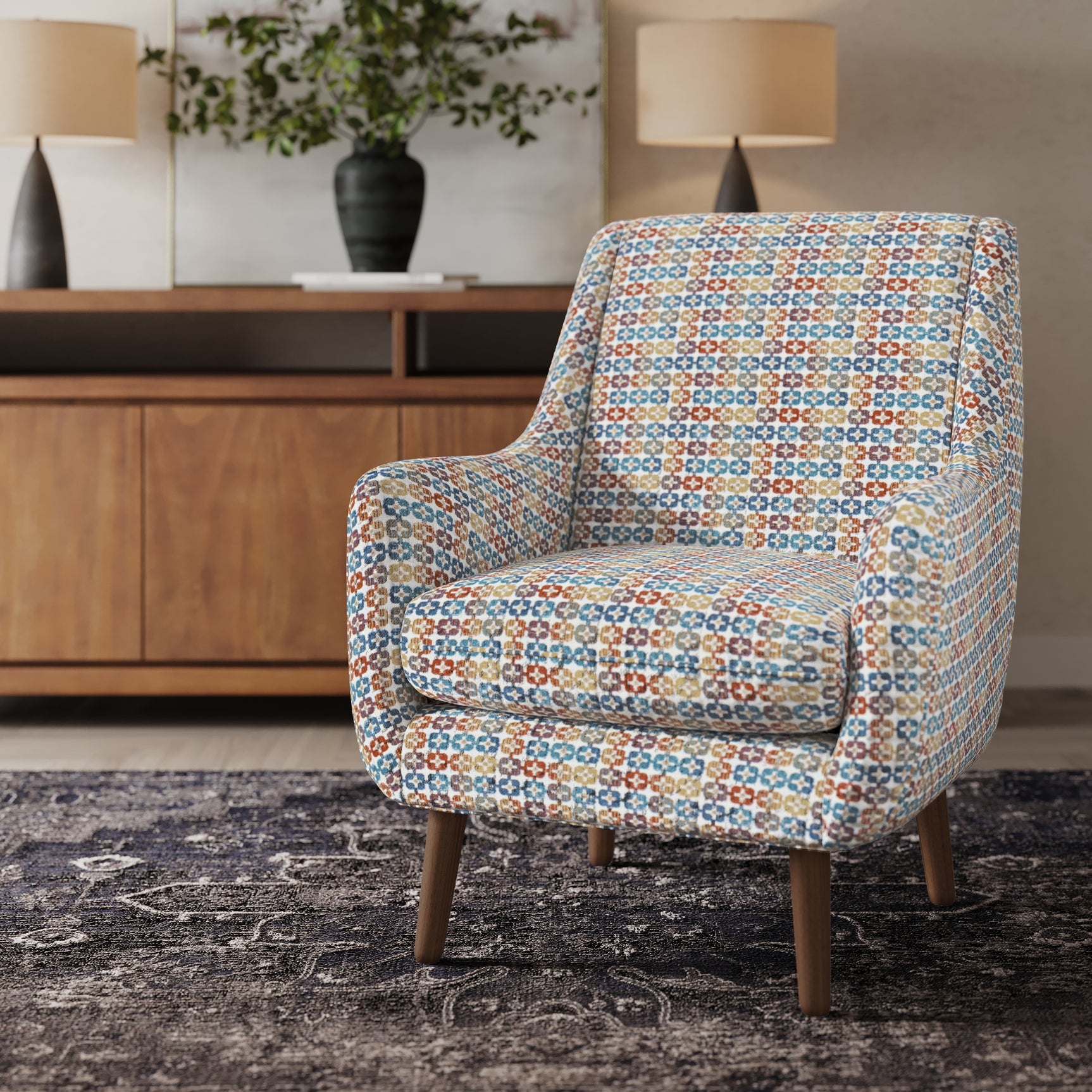 Nielsen Multicolor Accent Chair - Ornate Home