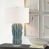 Niese Light Blue Glaze Table Lamp - Ornate Home