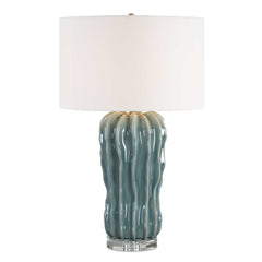 Niese Light Blue Glaze Table Lamp - Ornate Home