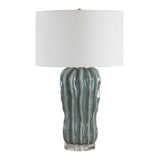 Niese Light Blue Glaze Table Lamp - Ornate Home