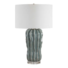 Niese Light Blue Glaze Table Lamp - Ornate Home