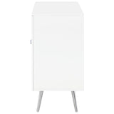 Nieta White High Gloss Accent Cabinet - Ornate Home