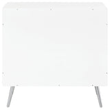 Nieta White High Gloss Accent Cabinet - Ornate Home