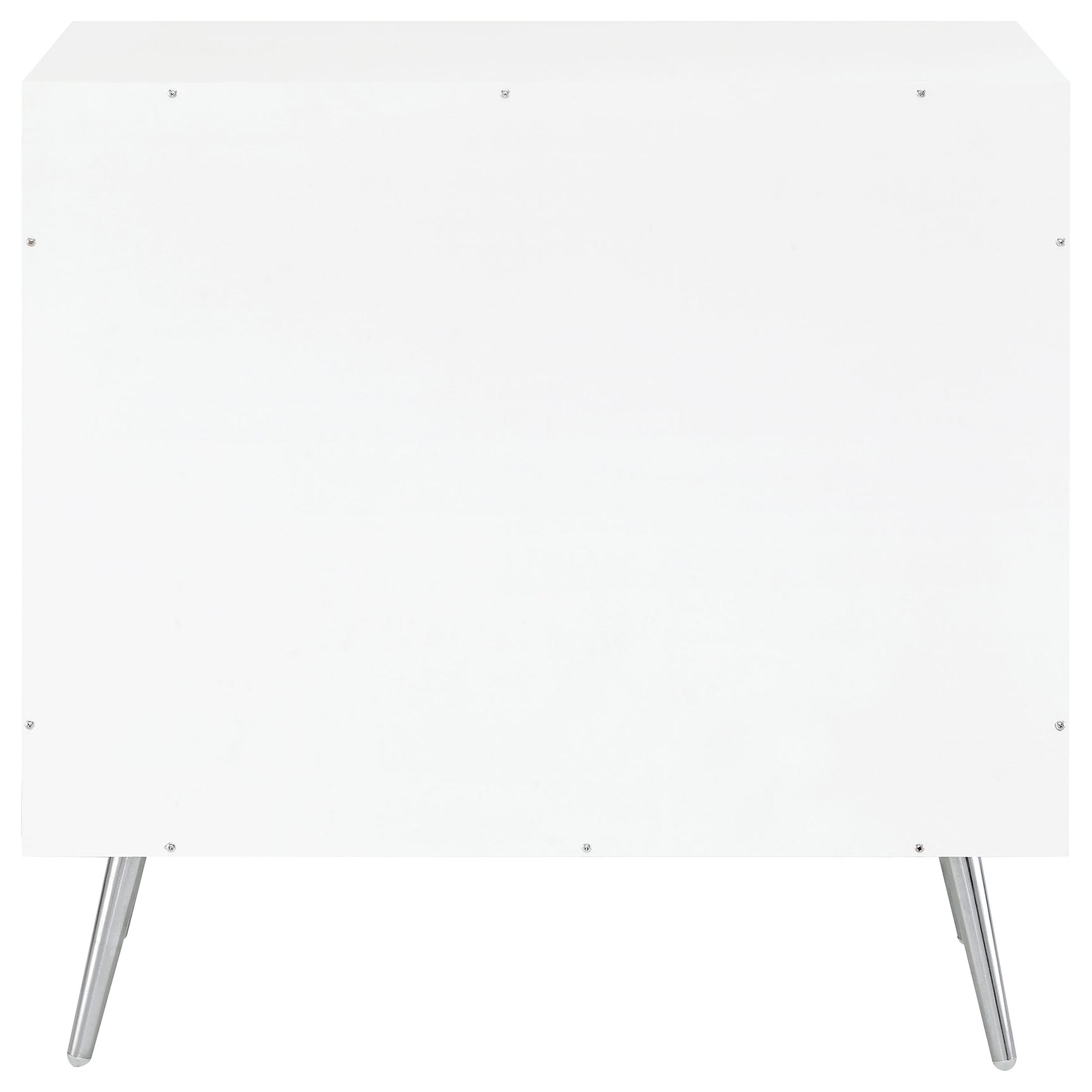 Nieta White High Gloss Accent Cabinet - Ornate Home