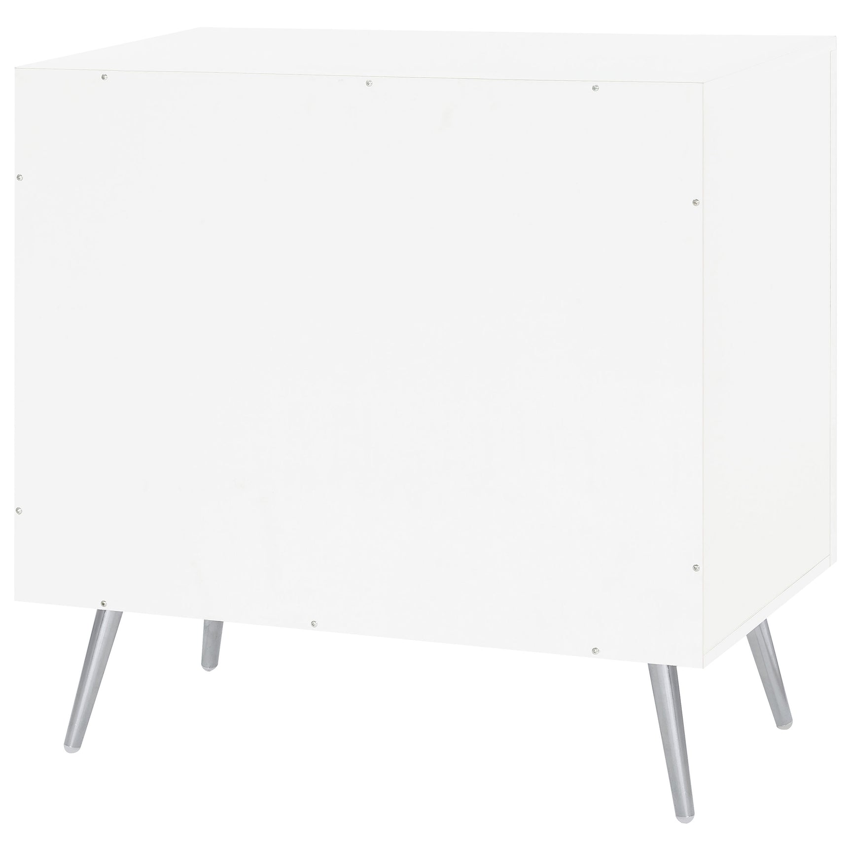 Nieta White High Gloss Accent Cabinet - Ornate Home
