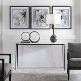 Nightfall White Marble Console Table - Ornate Home