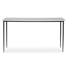 Nightfall White Marble Console Table - Ornate Home