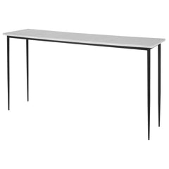 Nightfall White Marble Console Table - Ornate Home