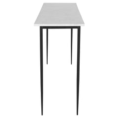 Nightfall White Marble Console Table - Ornate Home