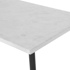 Nightfall White Marble Console Table - Ornate Home