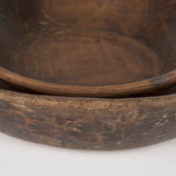 Nikita Medium Brown Large Reclaimed Wood Bowls (Set of 2) - Ornate Home