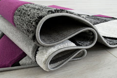 Niksar Gray/Purple 5' X 7' Area Rug - Ornate Home