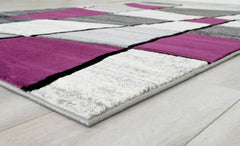 Niksar Gray/Purple 5' X 7' Area Rug - Ornate Home