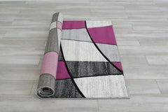 Niksar Gray/Purple 5' X 7' Area Rug - Ornate Home